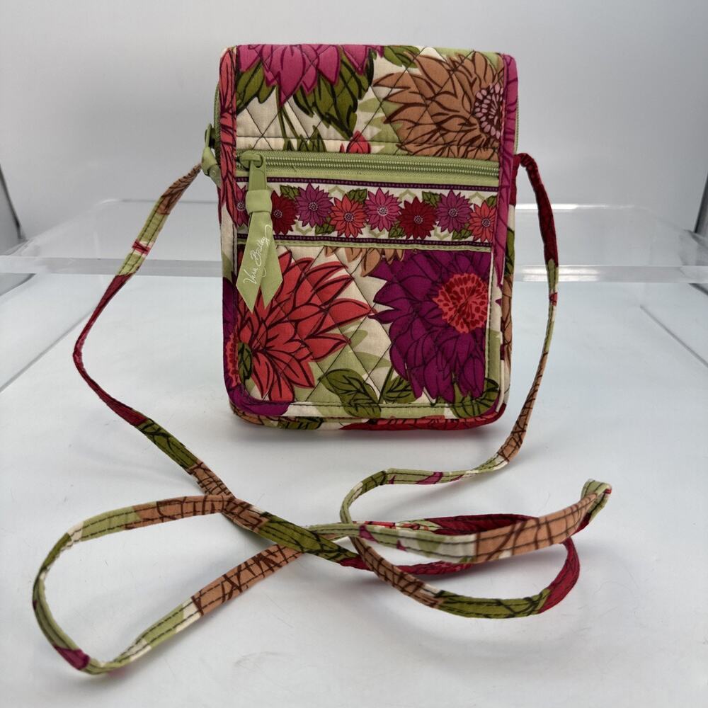 Vera Bradley Hipster Crossbody Tote Bag Hello Dahlia Fall 2010 Retired Pattern